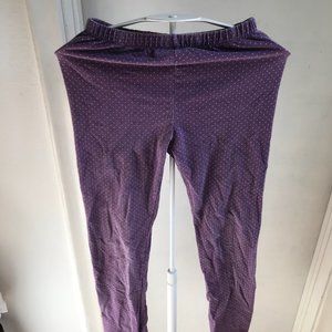 Naartjie Kids Purple Dot Leggings Girl Sz 10